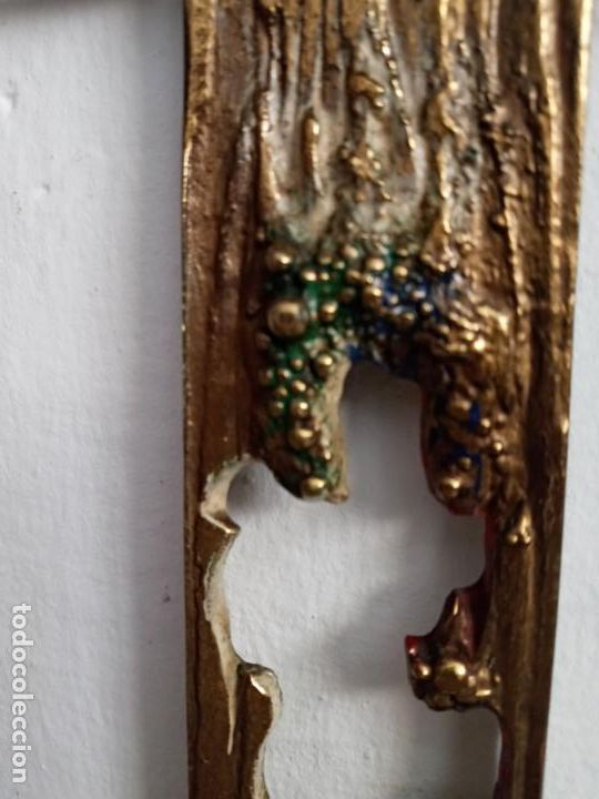 Antig&uuml;edades: Cruz de bronce calada- sello burro - Foto 7