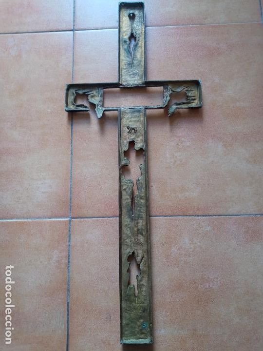 Antig&uuml;edades: Cruz de bronce calada- sello burro - Foto 12