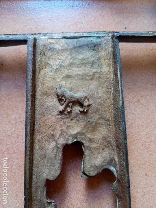 Antig&uuml;edades: Cruz de bronce calada- sello burro - Foto 13
