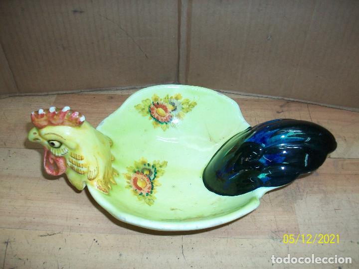 Antig&uuml;edades: ANTIGUO CENTRO DE MESA CON FORMA DE GALLINA - Foto 1