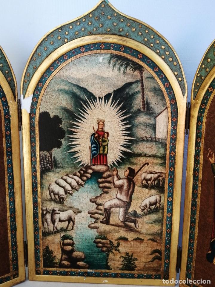 Antig&uuml;edades: Triptico policromado a&ntilde;os 60 - Foto 7