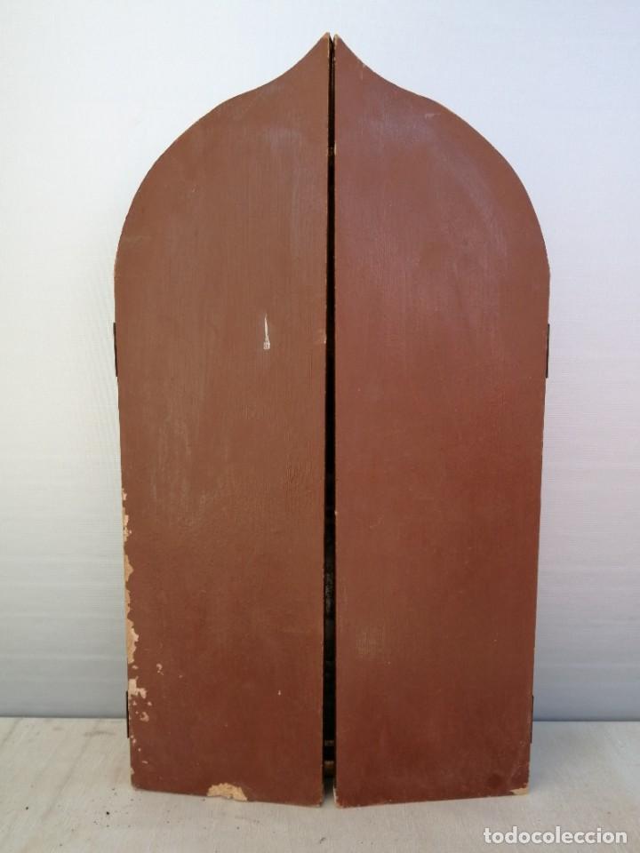 Antig&uuml;edades: Triptico policromado a&ntilde;os 60 - Foto 9