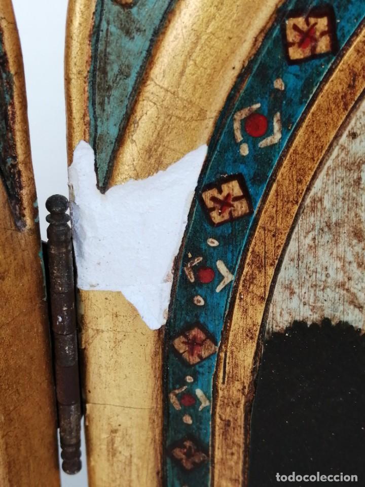 Antig&uuml;edades: Triptico policromado a&ntilde;os 60 - Foto 15