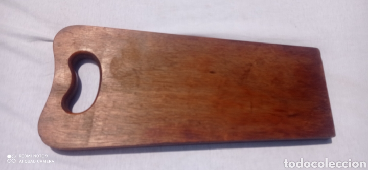 Antiquit&eacute;s: Tabla de madera buena de roble antigua para cortar
