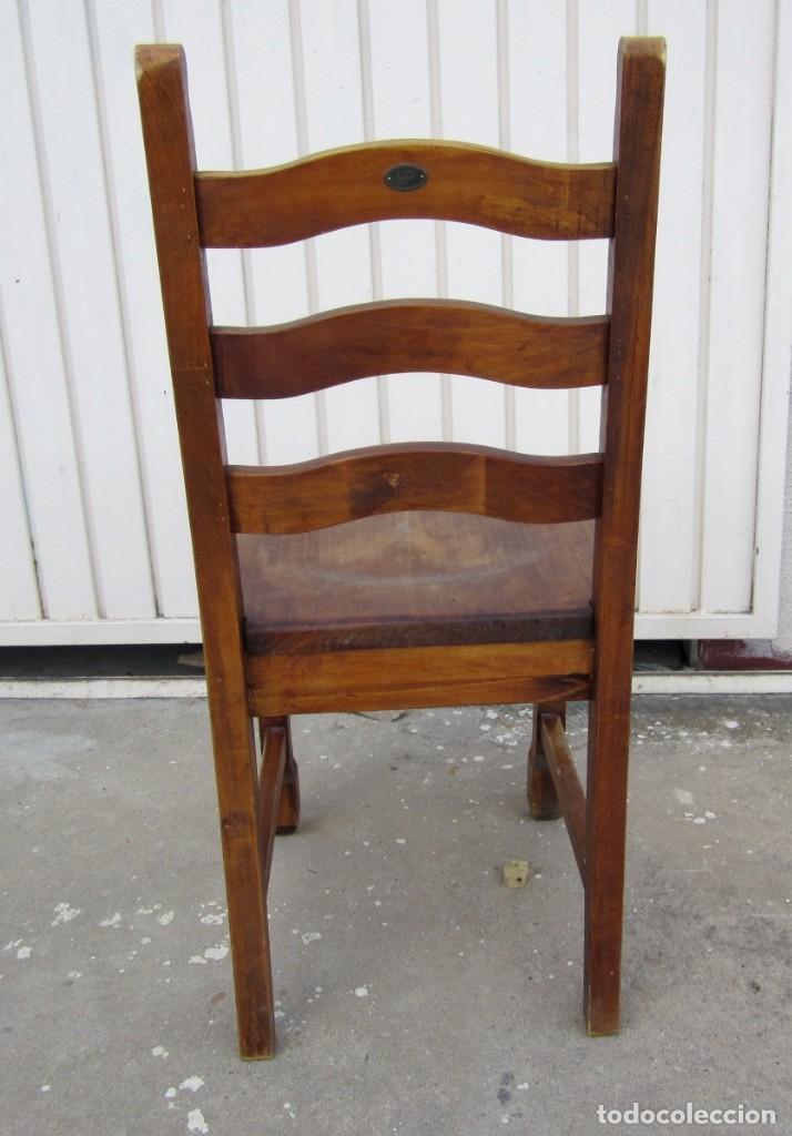 Antig&uuml;edades: 10 sillas rusticas de madera SXX - Foto 7