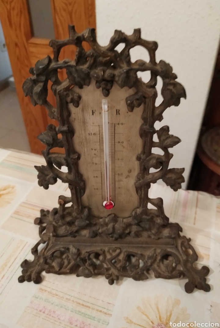 Antig&uuml;edades: Term&oacute;metro hierro fundido - Foto 1