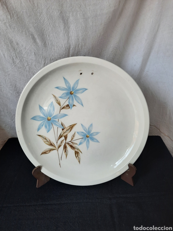 Antiguidades: Porcelanit spain plato decorativo llano.