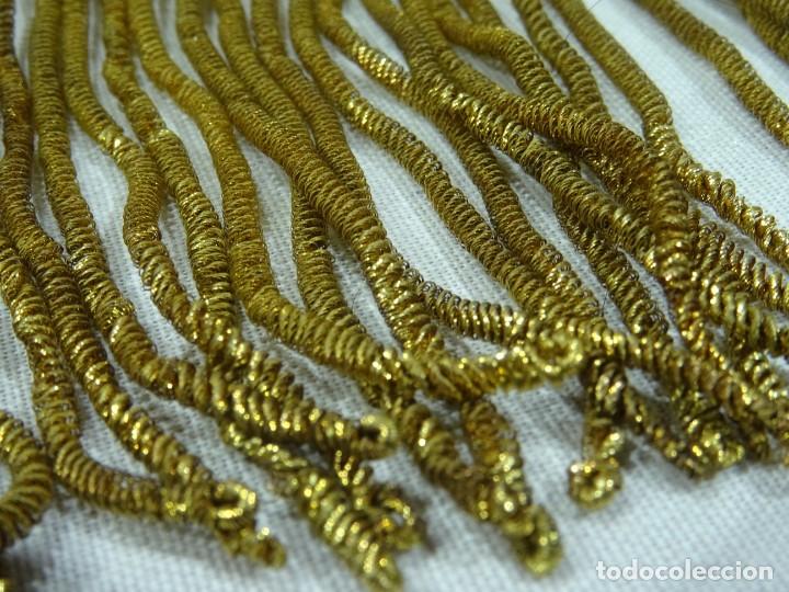 Antig&uuml;edades: Fleco Con Hilo de Oro Siglo XIX - Foto 2