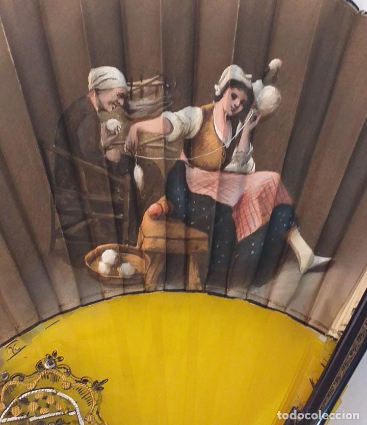 Antig&uuml;edades: Abanico Deco Hilanderas - Foto 2
