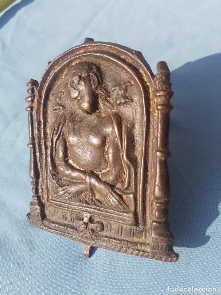 Antig&uuml;edades: Muy antiguo porta paz de bronce - Foto 4