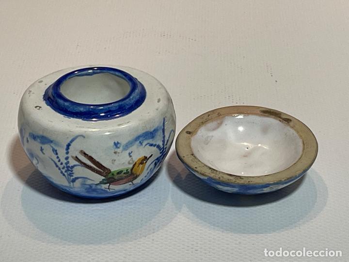 Antig&uuml;edades: TINTERO DE CER&Aacute;MICA DE MANISES - Foto 3
