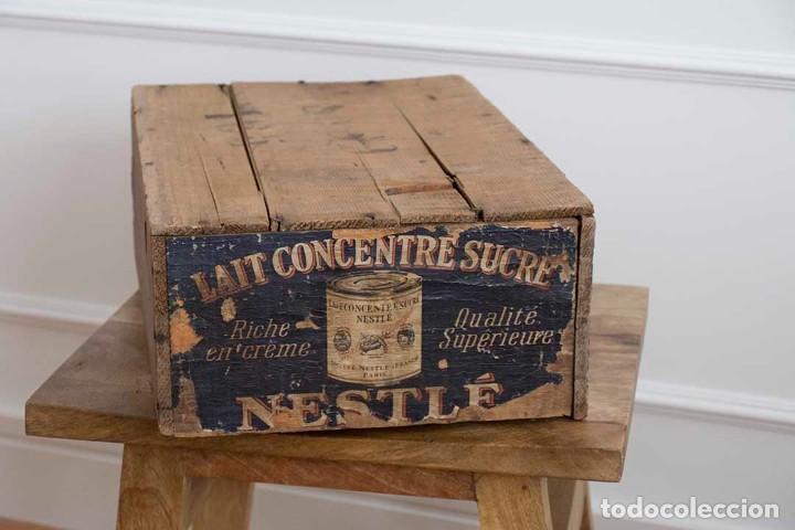 Antig&uuml;edades: Caja Madera Antigua Nestl&eacute; - Foto 2
