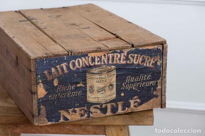 Antig&uuml;edades: Caja Madera Antigua Nestl&eacute; - Foto 3