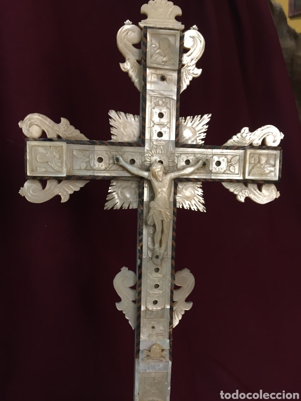 Antig&uuml;edades: Cruz de Jerusal&eacute;n en N&aacute;car - Foto 1