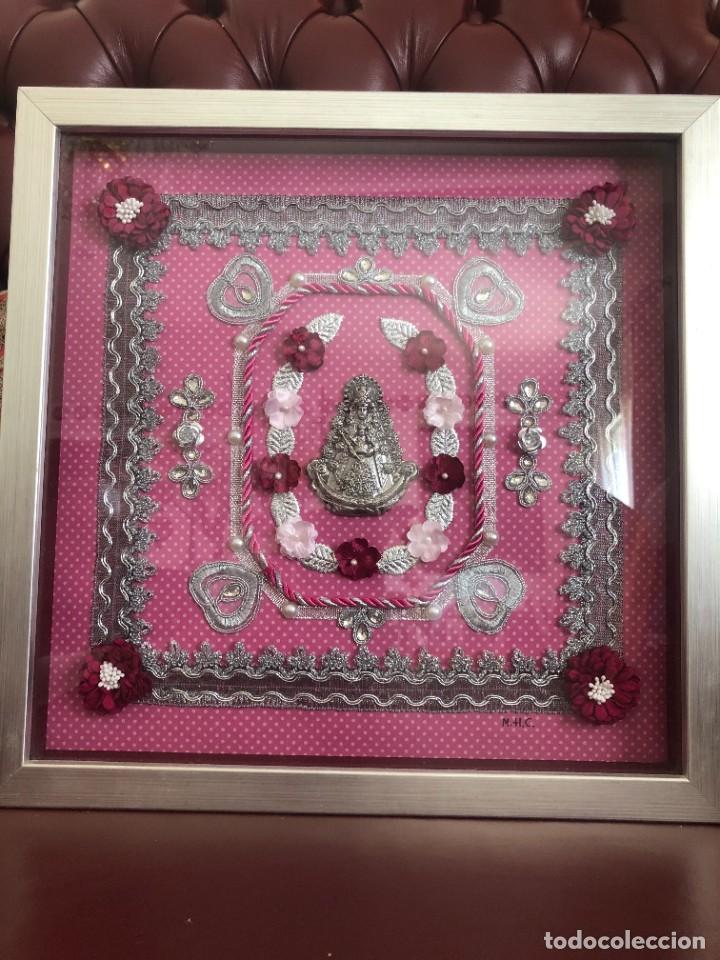 Antig&uuml;edades: CUADRO RELICARIO VIRGEN DEL ROCIO - Foto 1