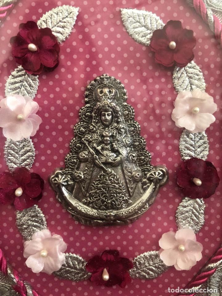 Antig&uuml;edades: CUADRO RELICARIO VIRGEN DEL ROCIO - Foto 2