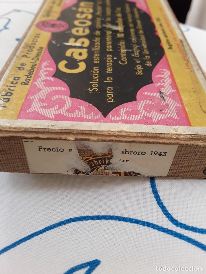 Antig&uuml;edades: CAJA ANTIGUA ( 1943 ) CASEOSAN - Foto 4