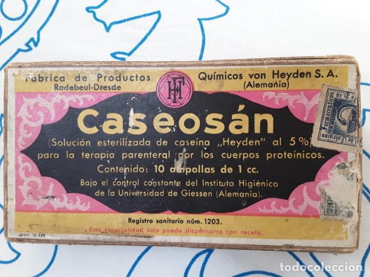 Antig&uuml;edades: CAJA ANTIGUA ( 1943 ) CASEOSAN - Foto 6