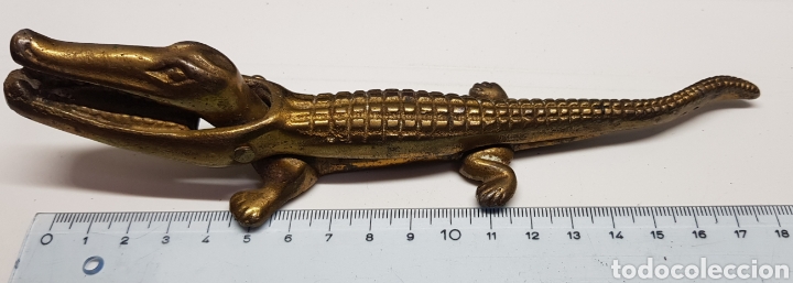 Antig&uuml;edades: Cascanueces cocodrilo - bronce - car208 - Foto 2