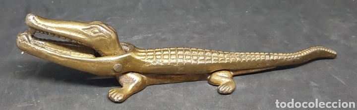 Antig&uuml;edades: Cascanueces cocodrilo - bronce - car208 - Foto 1