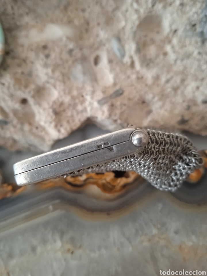 Antig&uuml;edades: Antiguo monedero de plata punzonada - Foto 3