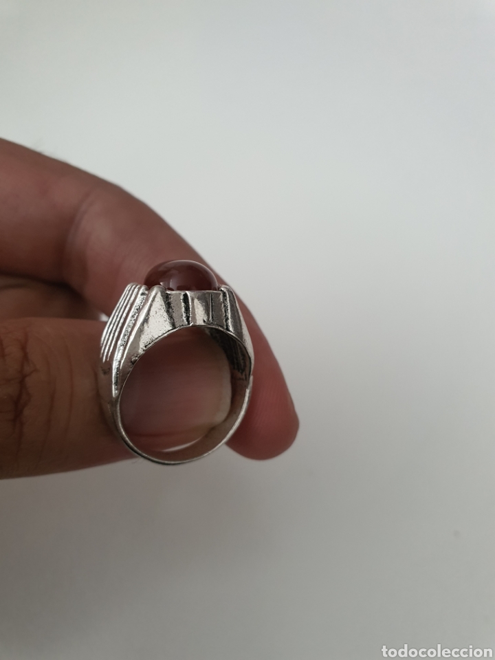 Antig&uuml;edades: Anillo de plata con coral - Foto 4
