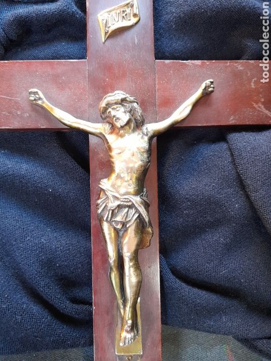 Antig&uuml;edades: Antiguo crucifijo - Foto 2