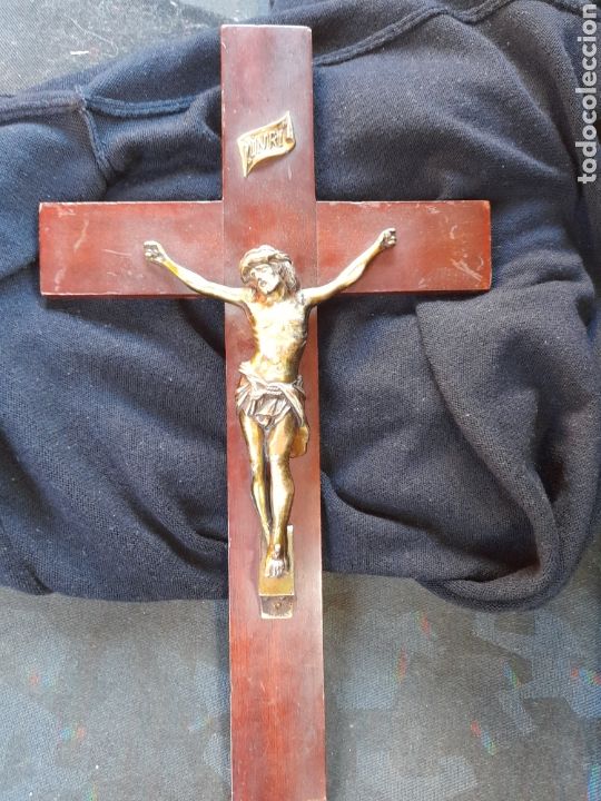 Antig&uuml;edades: Antiguo crucifijo - Foto 1