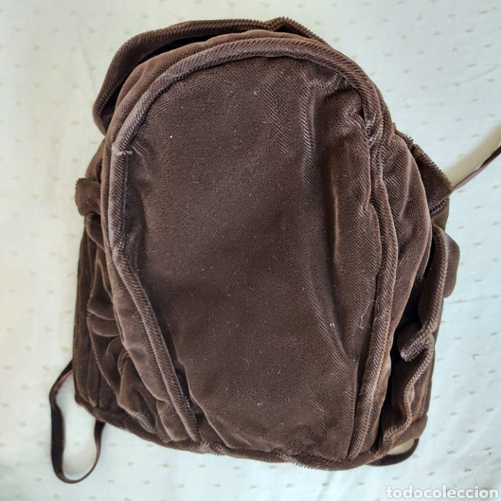 Antig&uuml;edades: GORRO NI&Ntilde;A DE TERCIOPELO MARRON - Foto 2