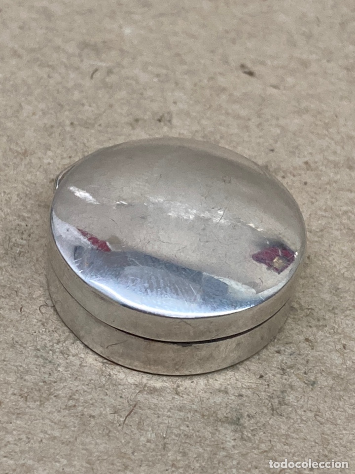 Antig&uuml;edades: Pastillero de plata DE LEY - Foto 1