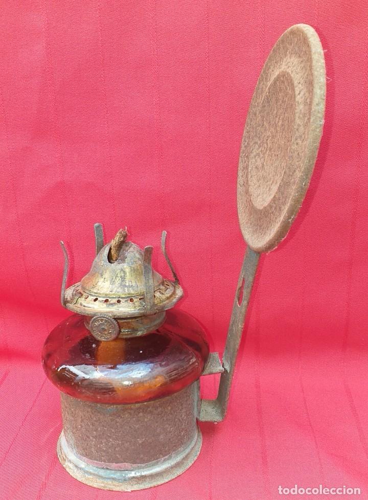 Antig&uuml;edades: QUINQU&Eacute; DE CRISTAL Y LATA - Foto 3