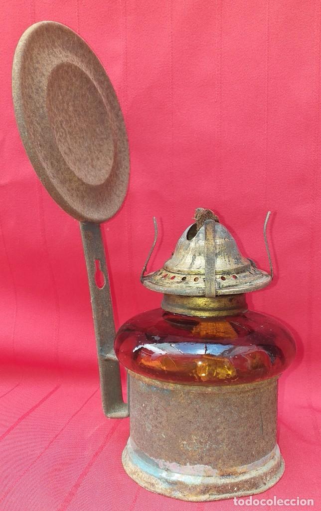 Antig&uuml;edades: QUINQU&Eacute; DE CRISTAL Y LATA - Foto 6