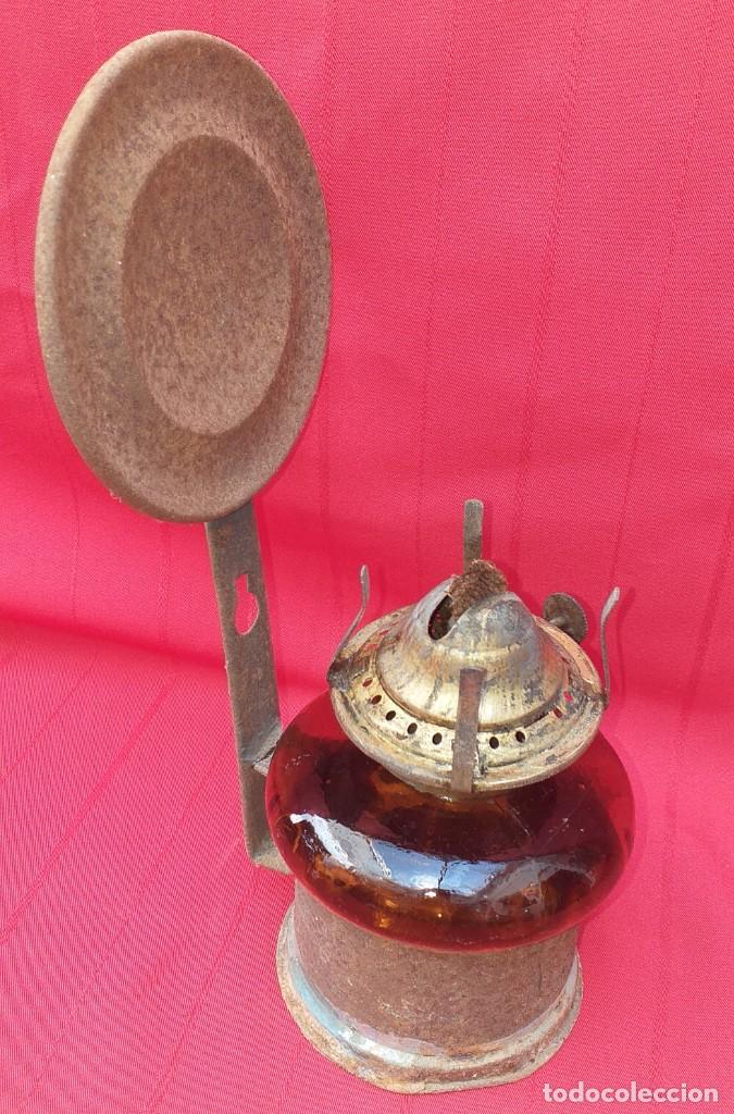 Antig&uuml;edades: QUINQU&Eacute; DE CRISTAL Y LATA - Foto 7