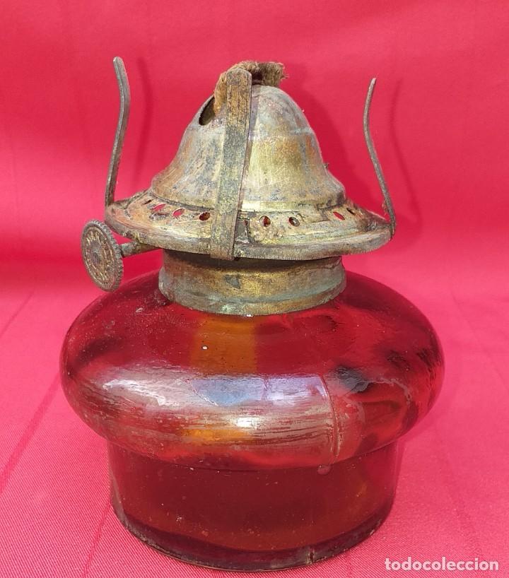 Antig&uuml;edades: QUINQU&Eacute; DE CRISTAL Y LATA - Foto 10