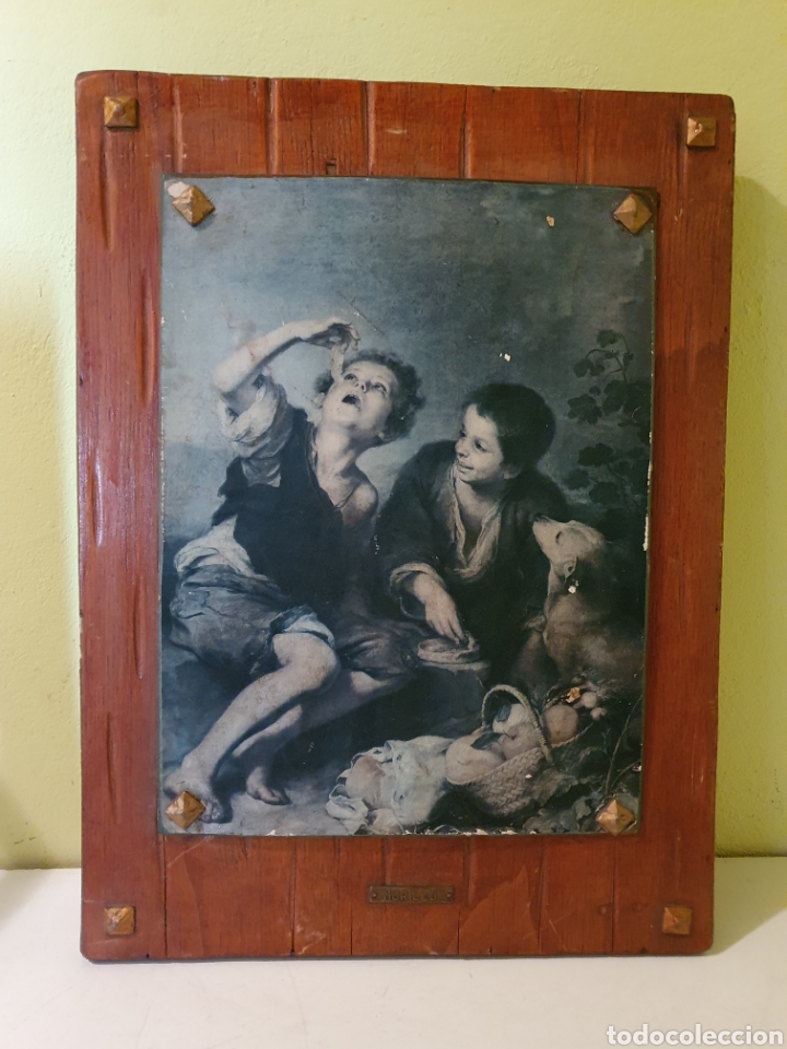 Oggetti Antichi: CUADRO DE MURILLO NI&Ntilde;OS COMIENDO DE UNA TARTERA POR FAVOR LEER DESCRIPCI&Oacute;N