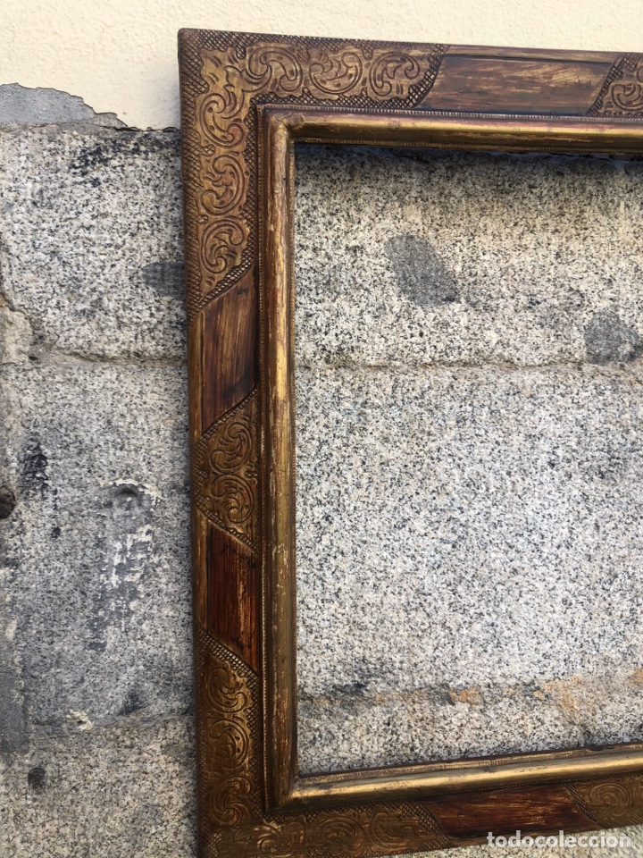 Antig&uuml;edades: Marco Policromado S.XIX - Foto 4