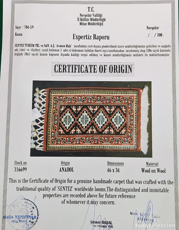 Antig&uuml;edades: ALFOMBRA TURCA CERTIFICADA - Foto 5
