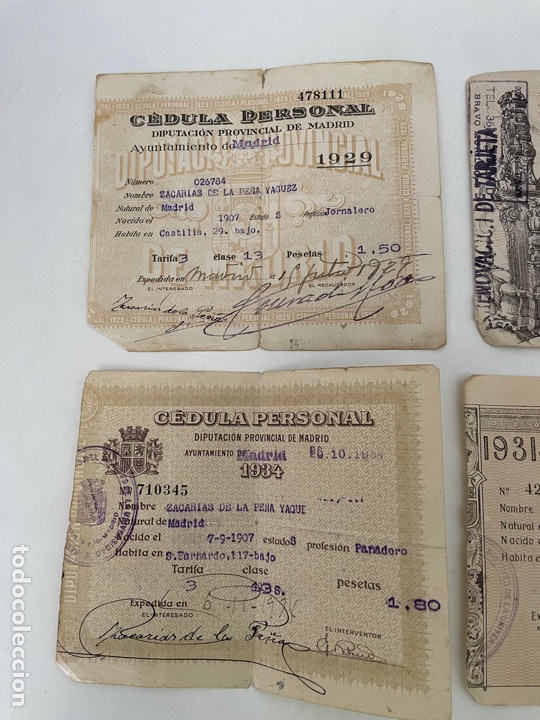 Antig&uuml;edades: LOTE DE C&Eacute;DULAS ANTIGUAS - Foto 2