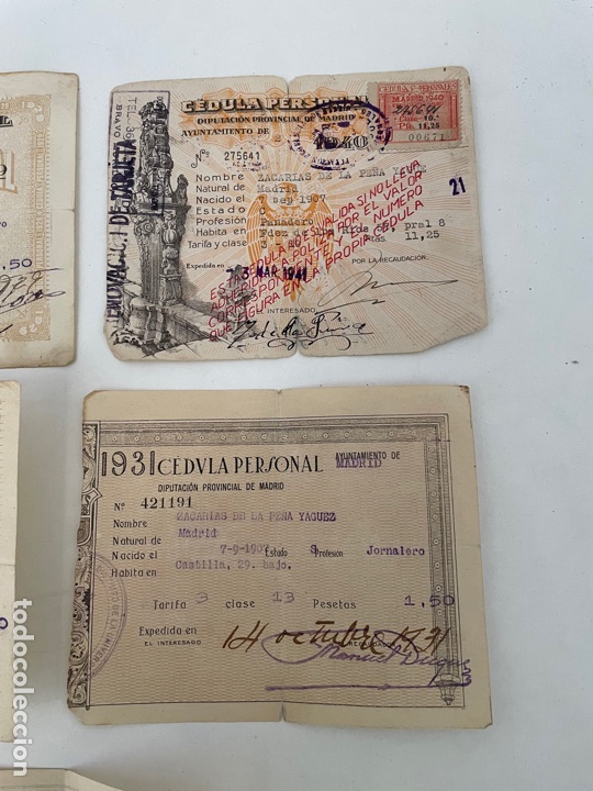 Antig&uuml;edades: LOTE DE C&Eacute;DULAS ANTIGUAS - Foto 3