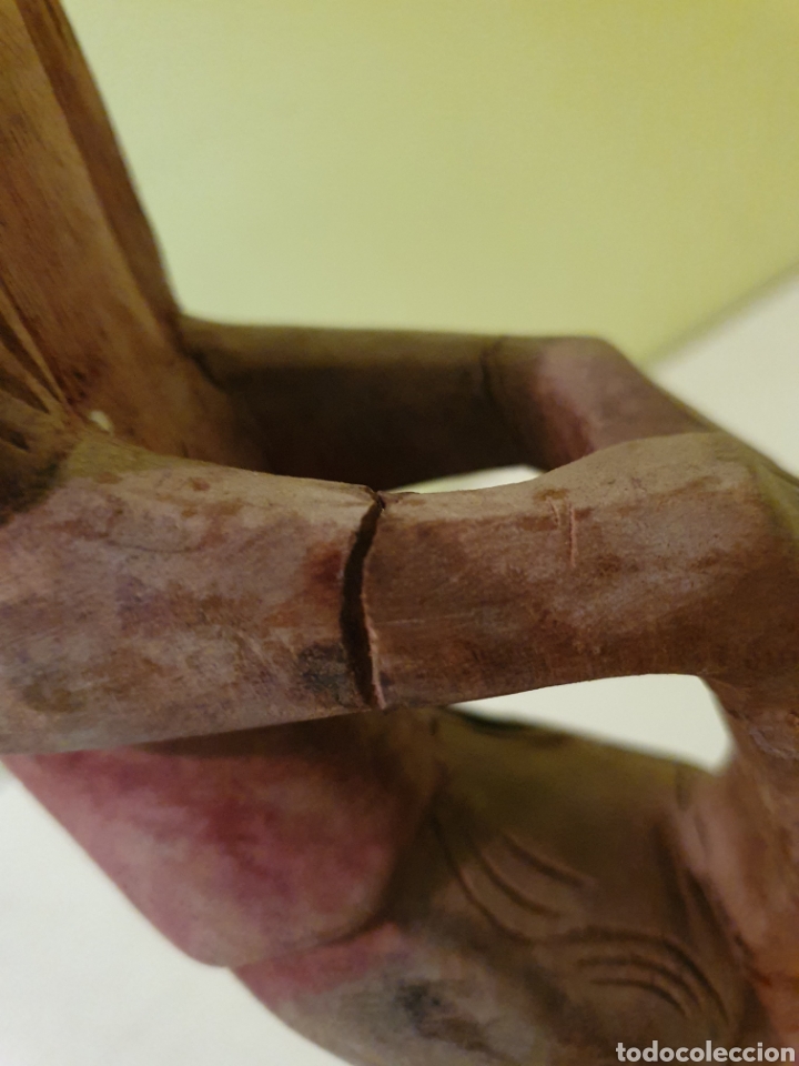 Antig&uuml;edades: FIGURA REALIZADA EN MADERA - Foto 3
