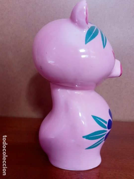 Antig&uuml;edades: Hucha cerdito- ceramicas Hispania Manises - Foto 2