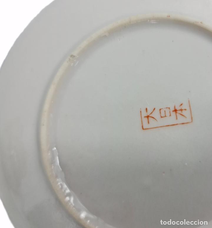 Antigüedades: Juego de té en porcelana cáscara de huevo con litofania. Pps SXX - Foto 15 - 264062365