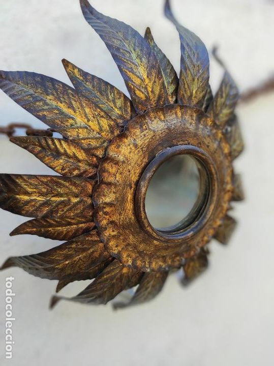 Antig&uuml;edades: Espejo sol con luz - Foto 3