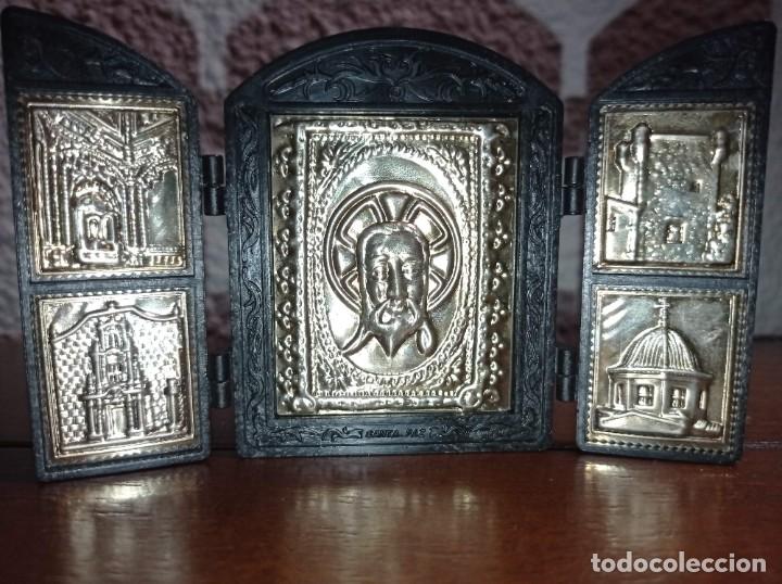 Antig&uuml;edades: Retablo triptico Santa Faz - Foto 11
