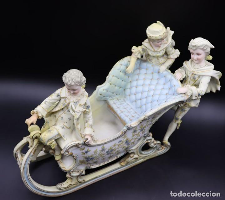 Antig&uuml;edades: Trineo de porcelana de biscuit - Foto 16