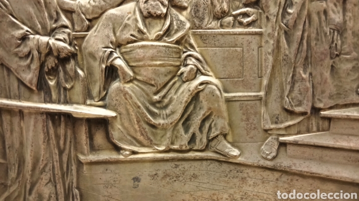 Antig&uuml;edades: ANTIGUA PLANCHA EN BRONCE PLATEADA - Foto 10