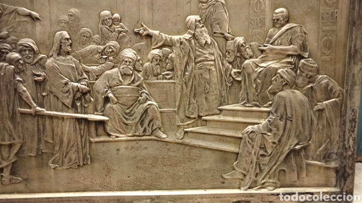 Antig&uuml;edades: ANTIGUA PLANCHA EN BRONCE PLATEADA - Foto 3