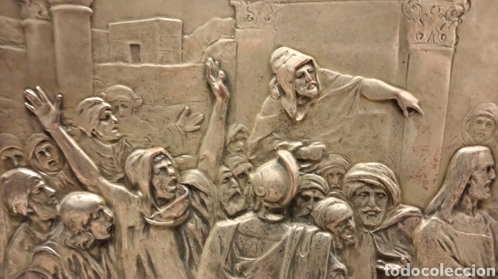 Antig&uuml;edades: ANTIGUA PLANCHA EN BRONCE PLATEADA - Foto 7
