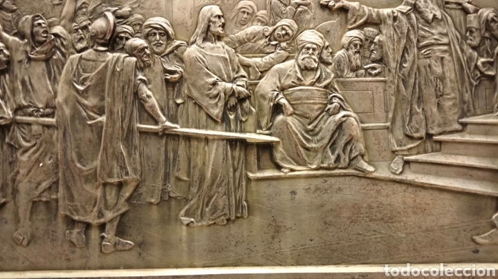 Antig&uuml;edades: ANTIGUA PLANCHA EN BRONCE PLATEADA - Foto 2