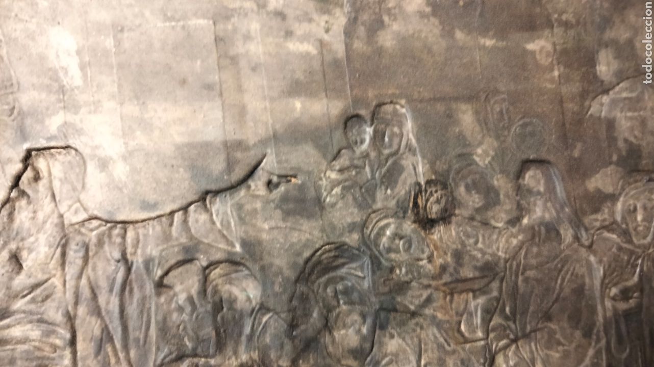 Antig&uuml;edades: ANTIGUA PLANCHA EN BRONCE PLATEADA - Foto 13